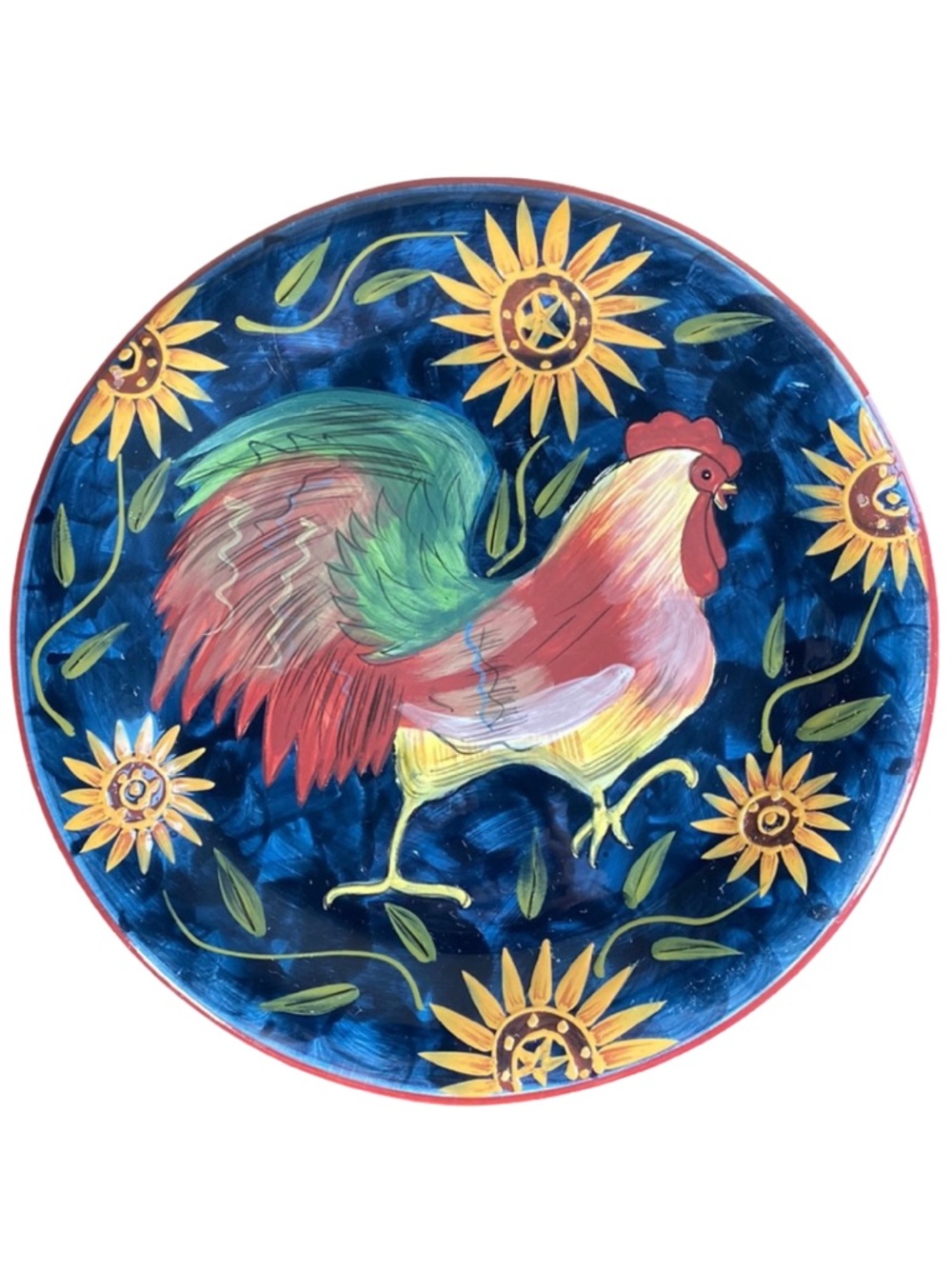 Certified International Susan Winget Rooster Plate
